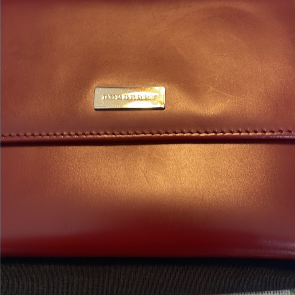 Women’s Burberry London Cherry red leather wallet